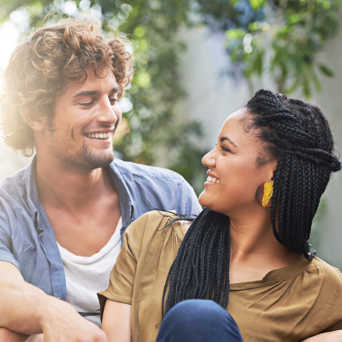 smiling couple